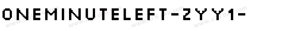 OneMinuteLeft-zyy1字体转换