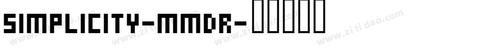 Simplicity-MmDr字体转换