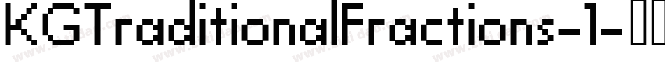 KGTraditionalFractions-1字体转换