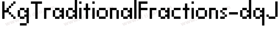 KgTraditionalFractions-dqJX字体转换