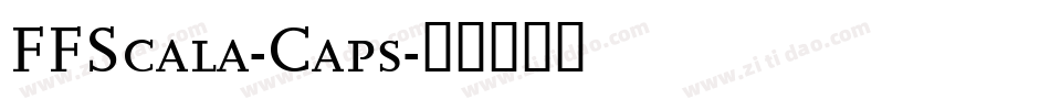 FFScala-Caps字体转换