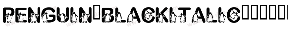 Penguin-BlackItalic字体转换