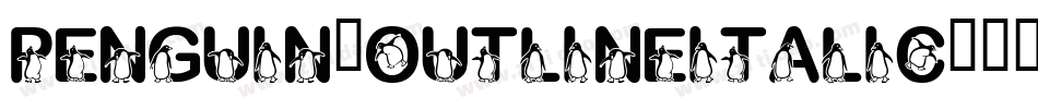 Penguin-OutlineItalic字体转换
