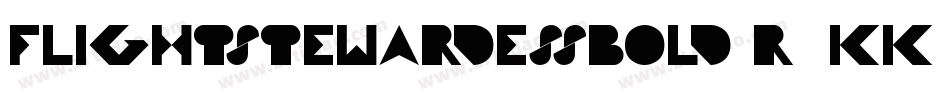 FlightStewardessBold-r9KK字体转换
