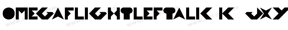 OmegaFlightLeftalic-K7Jxy字体转换