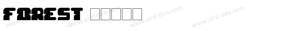 Forest字体转换