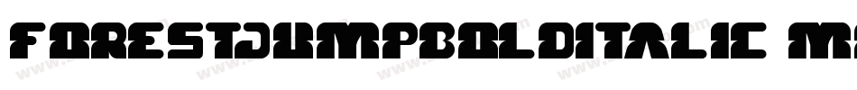 ForestJumpBoldItalic-MRlv字体转换