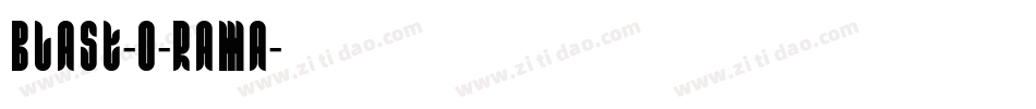 Blast-O-Rama字体转换
