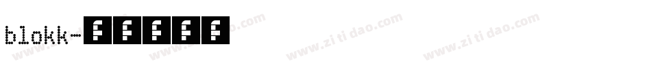 blokk字体转换