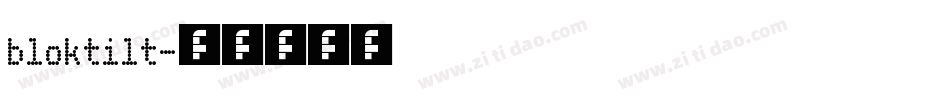 bloktilt字体转换