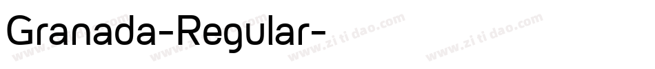 Granada-Regular字体转换