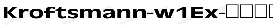 Kroftsmann-w1Ex字体转换