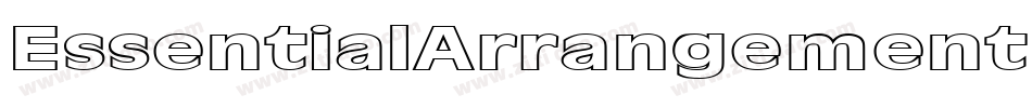 EssentialArrangementHollowIn-qwY1字体转换 EssentialArrangementHollowIn-qwY1字体转换