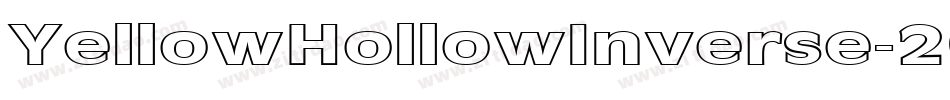 YellowHollowInverse-2O1Vo字体转换