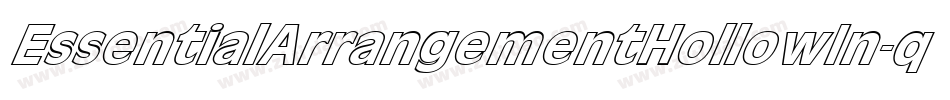 EssentialArrangementHollowIn-qwY1字体转换 EssentialArrangementHollowIn-qwY1字体转换