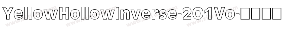 YellowHollowInverse-2O1Vo字体转换