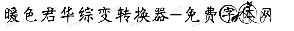 暖色君华综变转换器字体转换