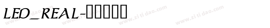 LED_REAL字体转换