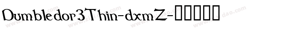 Dumbledor3Thin-dxmZ字体转换