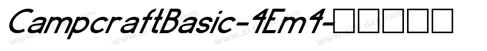 CampcraftBasic-4Em4字体转换