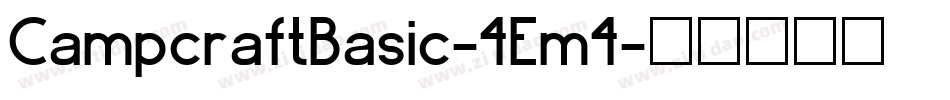 CampcraftBasic-4Em4字体转换