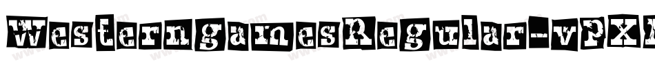 WesterngamesRegular-vPXA字体转换