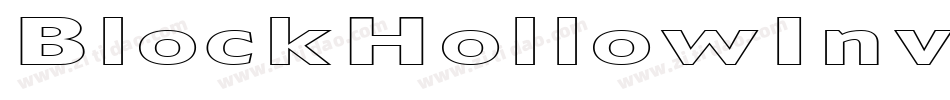 BlockHollowInverse-K55D字体转换