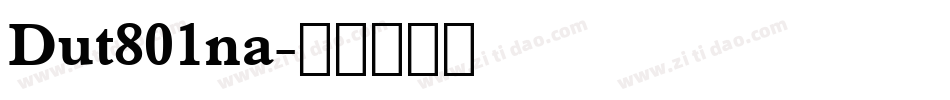 Dut801na字体转换