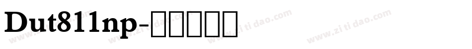 Dut811np字体转换