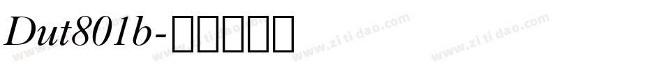 Dut801b字体转换