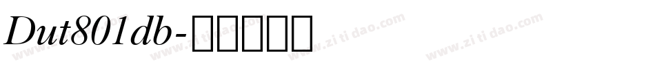 Dut801db字体转换
