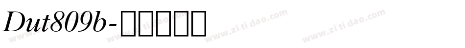 Dut809b字体转换
