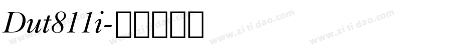 Dut811i字体转换
