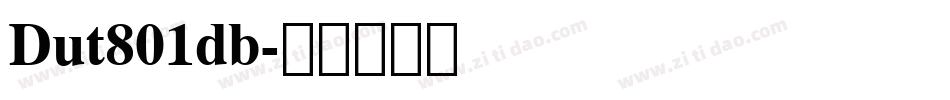 Dut801db字体转换