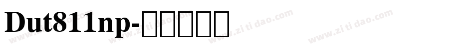 Dut811np字体转换