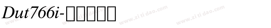 Dut766i字体转换