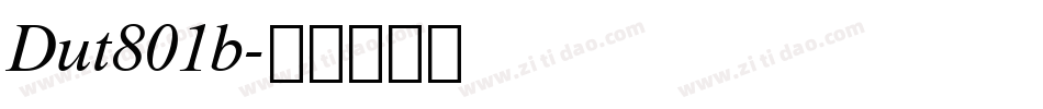 Dut801b字体转换