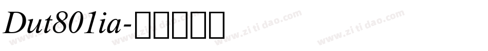 Dut801ia字体转换
