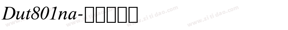 Dut801na字体转换