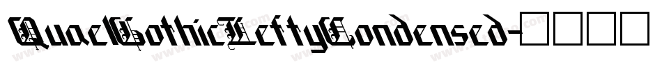 QuaelGothicLeftyCondensed字体转换 QuaelGothicLeftyCondensed字体转换