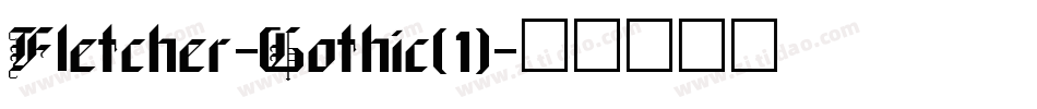 Fletcher-Gothic(1)字体转换