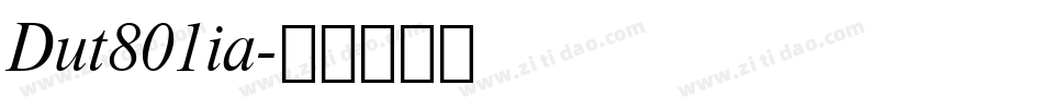 Dut801ia字体转换