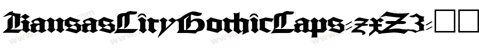 KansasCityGothicCaps-zxZ3字体转换