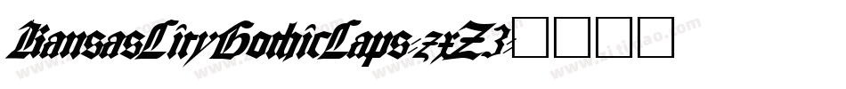 KansasCityGothicCaps-zxZ3字体转换