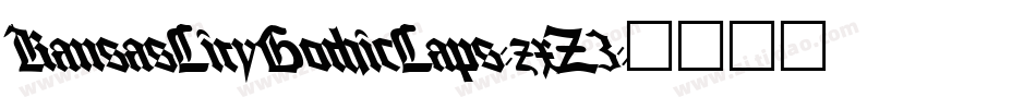KansasCityGothicCaps-zxZ3字体转换