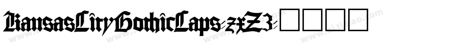 KansasCityGothicCaps-zxZ3字体转换