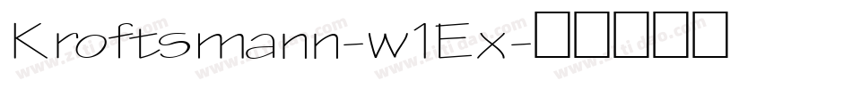 Kroftsmann-w1Ex字体转换