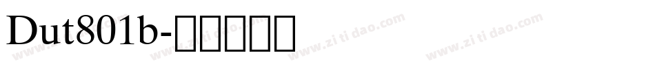 Dut801b字体转换