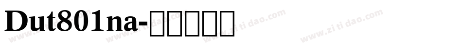 Dut801na字体转换