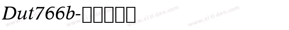 Dut766b字体转换